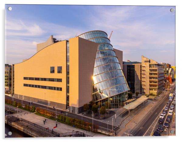 Dublin Convention Centre - aerial view Acrylic by Erik Lattwein
