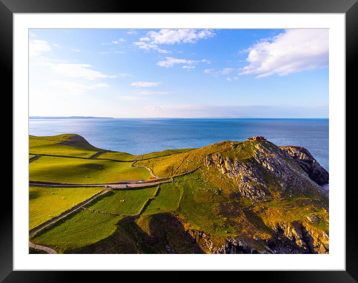 The beautiful Causeway Coast in Northern Ireland Framed Mounted Print by Erik Lattwein