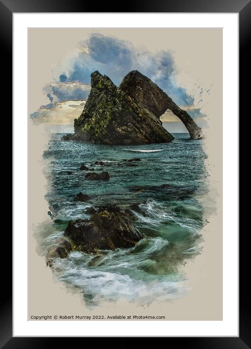 Bow Fiddle Rock Framed Mounted Print by Robert Murray