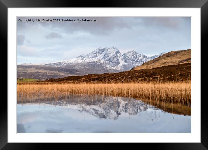 Winters Morning Loch Cill Chriosd Framed Mounted Print by John Dunbar