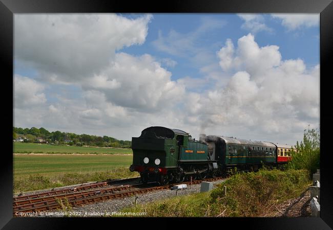Steam Train from The Kent & East Sussex Railway Framed Print by Lee Sulsh