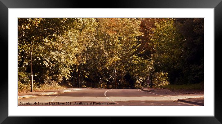 Autumn around the corner Framed Mounted Print by Sharon Lisa Clarke