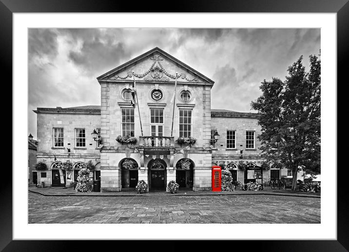 Wells Town Hall Somerset Framed Mounted Print by Darren Galpin