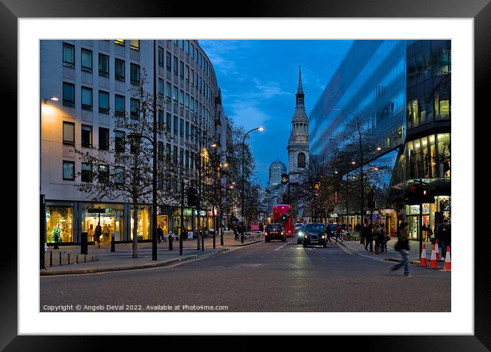 Foster Lane London Framed Mounted Print by Angelo DeVal