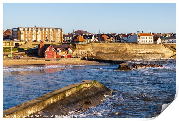 Cullercoats in North Tyneside Print by Jim Monk
