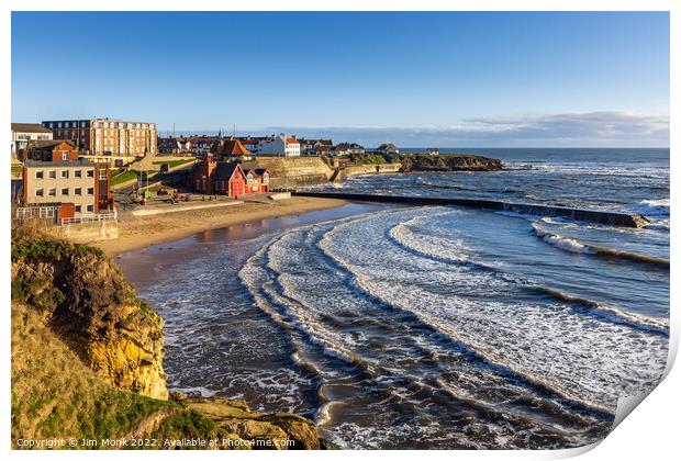 Cullercoats Harbour Print by Jim Monk
