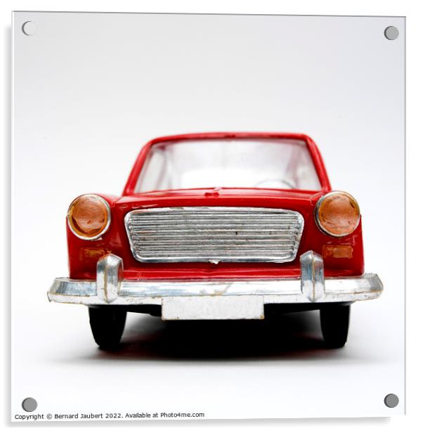 Vintage toy car Acrylic by Bernard Jaubert