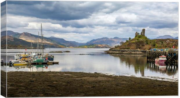 Kyleakin Harbour Canvas Print by Leighton Collins