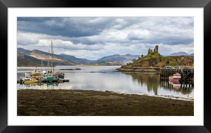 Kyleakin Harbour Framed Mounted Print by Leighton Collins