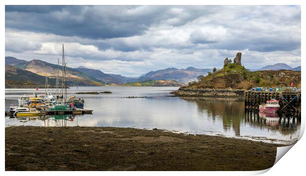 Kyleakin Harbour Print by Leighton Collins