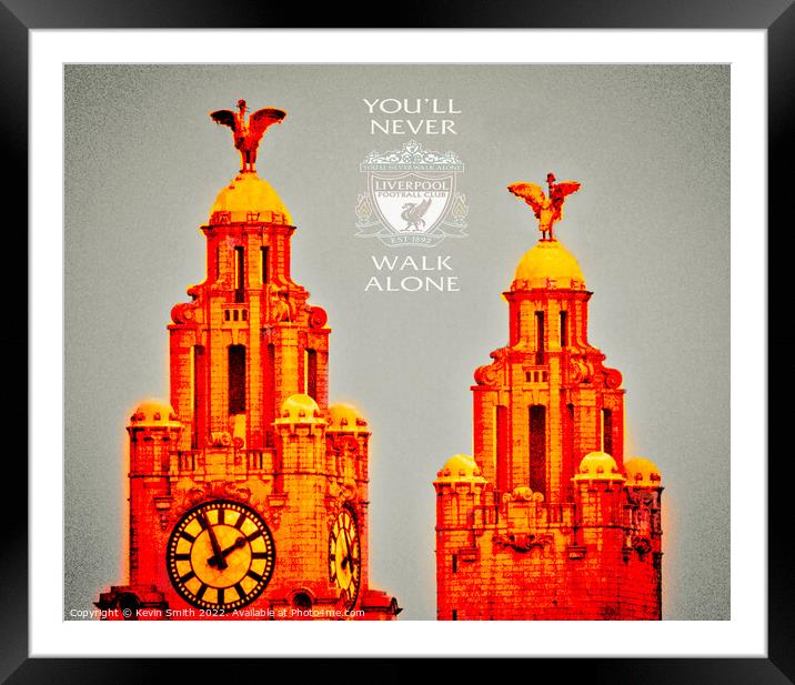 Red Liver Buildings Framed Mounted Print by Kevin Smith