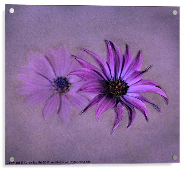 Purple Cape Acrylic by Karen Martin