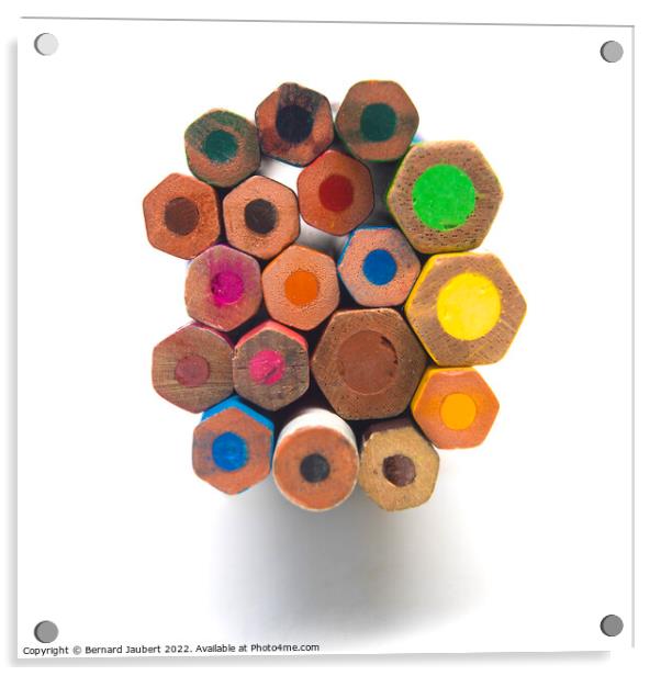 Colored pencils Acrylic by Bernard Jaubert