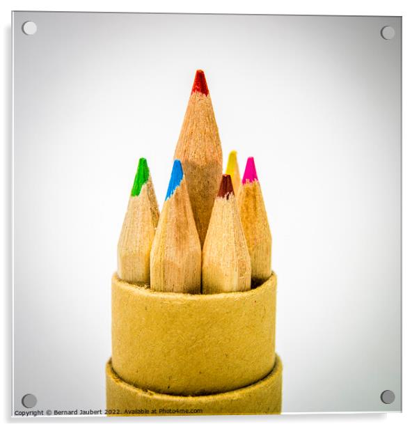 Pencils Acrylic by Bernard Jaubert