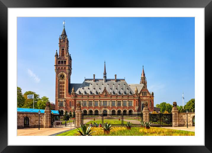 Peace Palace in Hague City In Netherlands Framed Mounted Print by Artur Bogacki