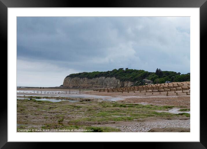 The Cliffs at Pett Level. Framed Mounted Print by Mark Ward