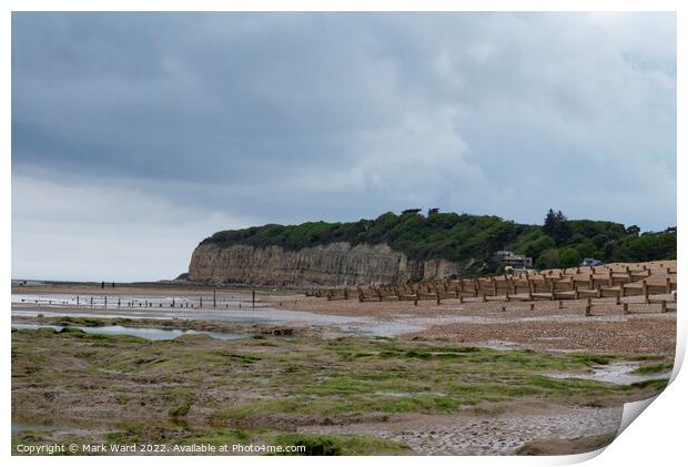 The Cliffs at Pett Level. Print by Mark Ward