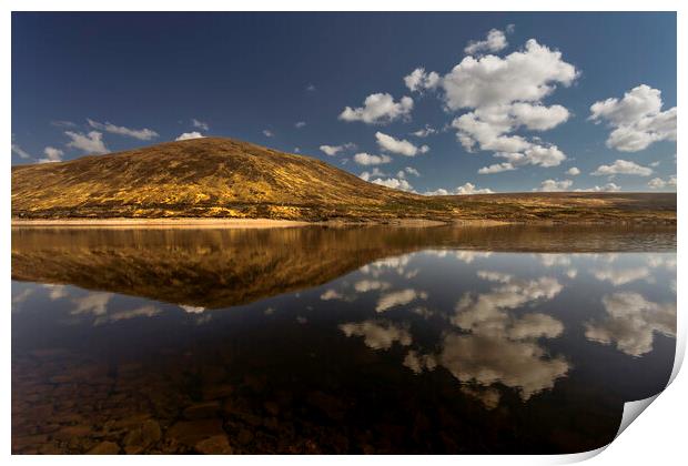 Perfect Loch reflection Print by Leighton Collins
