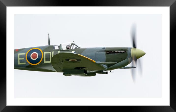 Spitfire Mk Vb Framed Mounted Print by J Biggadike