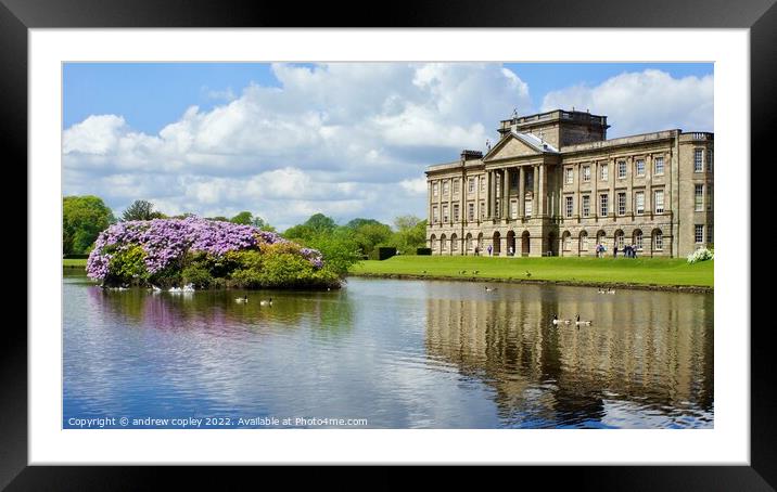 Lyme Park Framed Mounted Print by andrew copley