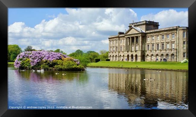 Lyme Park Framed Print by andrew copley