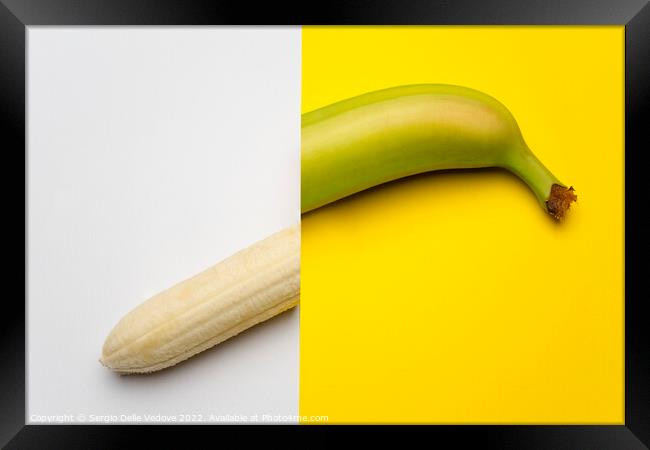 Banana cut Framed Print by Sergio Delle Vedove