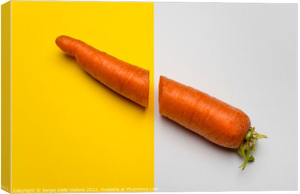 Carrot cut Canvas Print by Sergio Delle Vedove