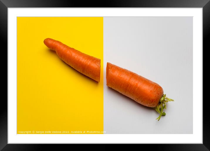 Carrot cut Framed Mounted Print by Sergio Delle Vedove
