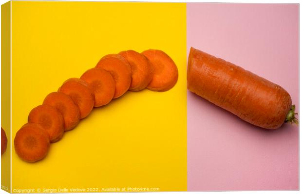 Carrot slices Canvas Print by Sergio Delle Vedove