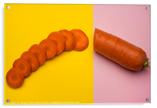 Carrot slices Acrylic by Sergio Delle Vedove