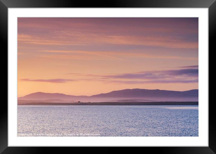 Dawn Light, Port Charlotte, Islay, Scotland Framed Mounted Print by Kasia Design