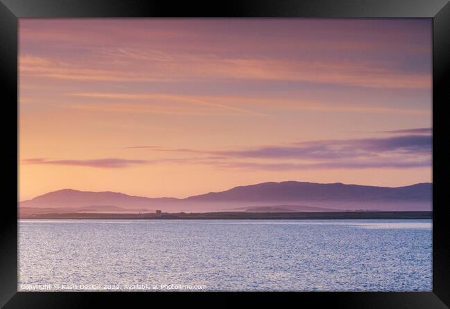 Dawn Light, Port Charlotte, Islay, Scotland Framed Print by Kasia Design