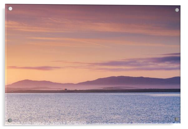 Dawn Light, Port Charlotte, Islay, Scotland Acrylic by Kasia Design