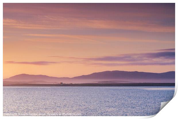 Dawn Light, Port Charlotte, Islay, Scotland Print by Kasia Design