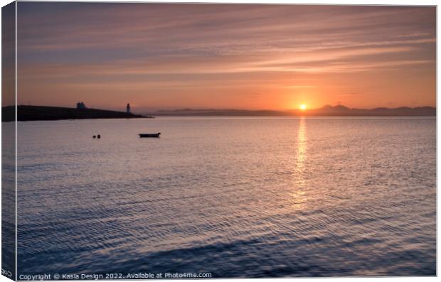 Sunrise, Port Charlotte, Islay, Scotland Canvas Print by Kasia Design