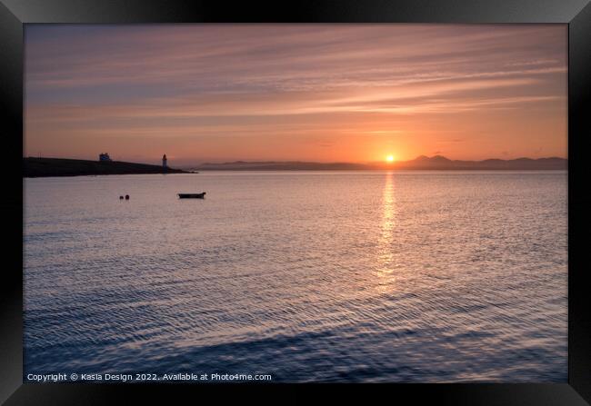 Sunrise, Port Charlotte, Islay, Scotland Framed Print by Kasia Design