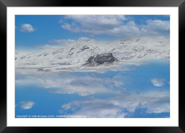 Eskifjorour Iceland Outdoor  mountain Framed Mounted Print by Holly Burgess