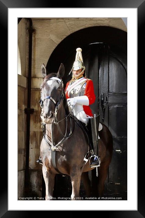 Horse guards  Framed Mounted Print by Tony Williams. Photography email tony-williams53@sky.com