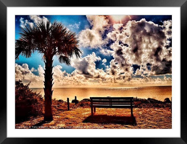 Sunset Framed Mounted Print by Tony Williams. Photography email tony-williams53@sky.com