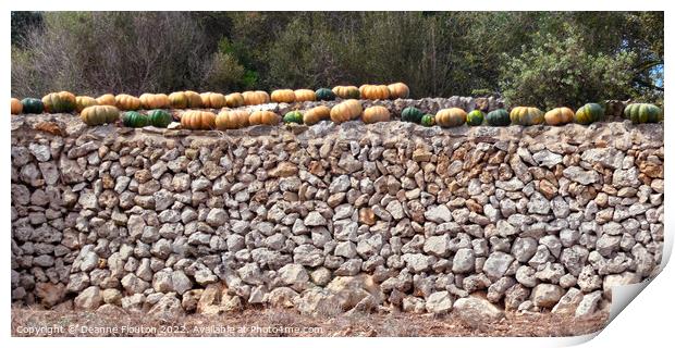 Pumpkin Harvest Haven Menorca Print by Deanne Flouton