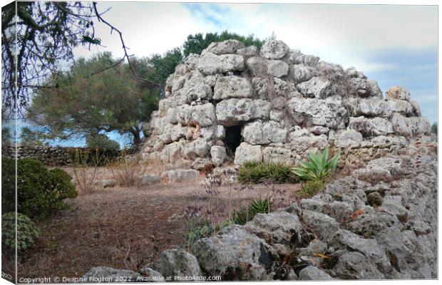 Talyotic Ruins of Menorca Canvas Print by Deanne Flouton