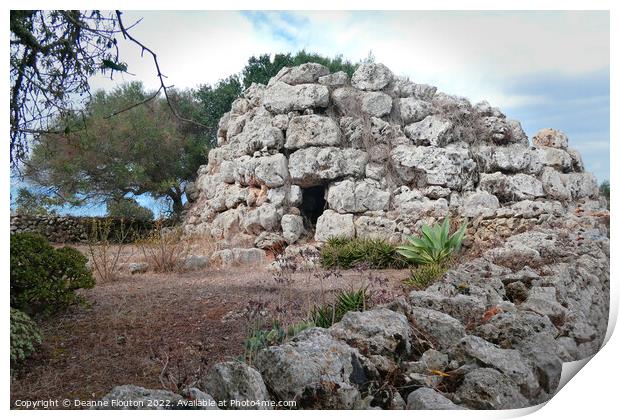 Talyotic Ruins of Menorca Print by Deanne Flouton