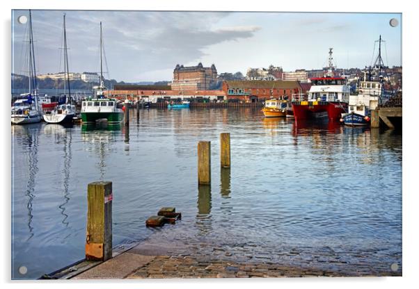 Scarborough Harbour, North Yorkshire Acrylic by Darren Galpin