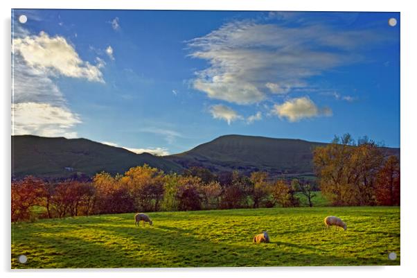 Hope Valley and Great Ridge, Derbyshire, Peak District Acrylic by Darren Galpin