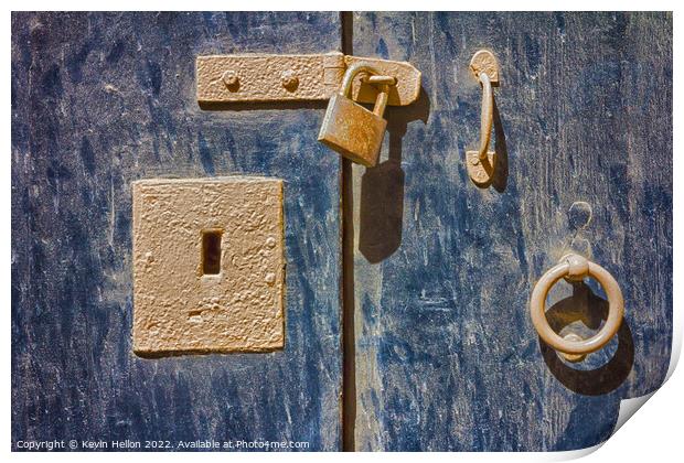Door furniture Print by Kevin Hellon