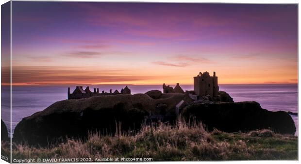 Ancient Fortress Awakens Canvas Print by DAVID FRANCIS