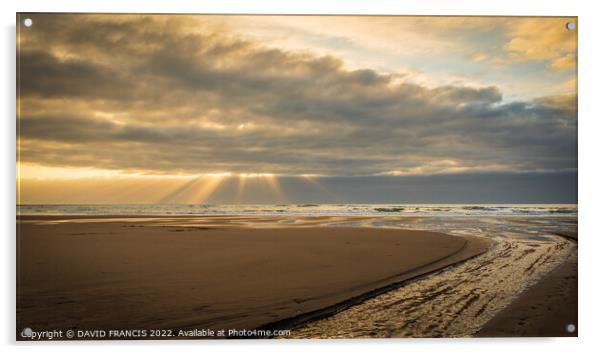 Radiant Sunrise on Montrose Bay Acrylic by DAVID FRANCIS