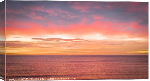 Golden Sunrise over Montrose Bay Canvas Print by DAVID FRANCIS