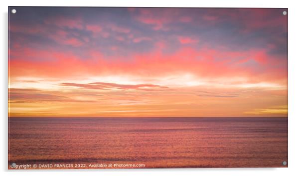 Golden Sunrise over Montrose Bay Acrylic by DAVID FRANCIS