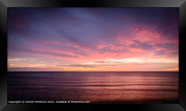 Radiant Montrose Bay Sunrise Framed Print by DAVID FRANCIS
